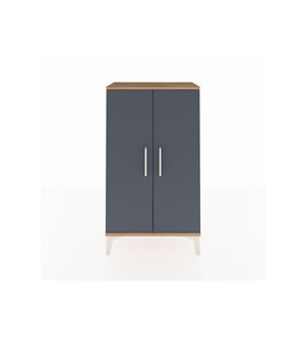 Arges Komodin 2 Kapaklı 60x30x106 Çam-Antrasit
