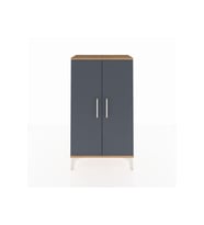 Arges Komodin 2 Kapaklı 60x30x106 Çam-Antrasit