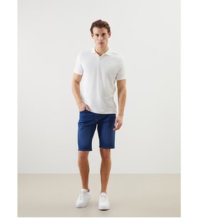 LCW ECO İndigo Süper Skinny Fit Erkek Jean Şort