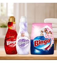 Bingo Çamaşır Seti 3'lü Paket Matik Deterjan 3 Kg + Soft Lovely Sensitive Konsantre Yumuşatıcı 960 ml