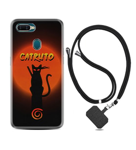 Oppo A5S A15 A16 A54 A55 A73 A74 Kılıf Boyun Askılı Silikon Catrudo 1679