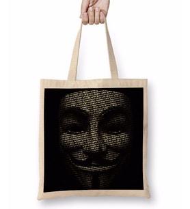 V For Vendetta We Don't Bez Çanta Uzun Saplı