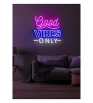Good VİBES ONLY Yazılı Neon Tabela