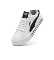Puma Court Classic Vulc FS 396353 02 Unisex Sneaker Ayakkabı Beyaz Siyah 36-40 (Beyaz-Siyah)