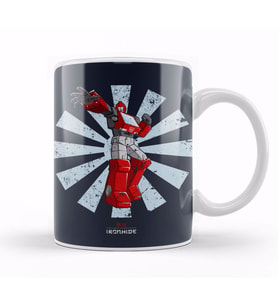Ironhide Transformers Retro Japanese Kupa Bardak Porselen