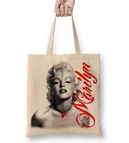 Red Marilyn Monroe Red Bez Çanta Uzun Saplı