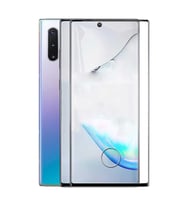 Samsung Galaxy Note 10 Uyumlu Zore Kavisli Full Yapışkanlı Cam Ekran Koruyucu (Siyah)