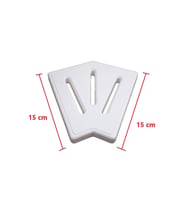 Taşma Izgarası Köşe Parçası 45° Plastik 15 CM