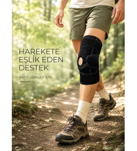 Ligamentli Patella Dizlik Silikon Pedli Yan Destekli Ayarlanabilir Sporcu Dizliği