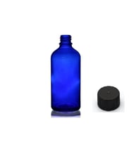 50ml mavi şişe düz kapaklı, 12 adet, cam şişe, esans şişesi, yağ şişesi, kozmetik şişesi