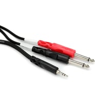 3.5 mm. TRS (M) - Dual 1/4 inç TS (M) Stereo Breakout Kablo 90 cm (CMP-153)
