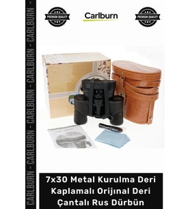 #Dürbün Profesyonel Net Bak4 7x30 Metal Kurulma Deri Kaplamalı Orijınal Deri Çantalı Rus Dürbün