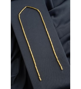 Hematit Doğal Taş Parlak Altın Sarı 4x8mm Dizi