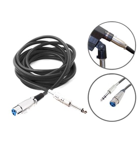 Kablo Mikrofon Pro 10 Metre Siyah KJM10BK