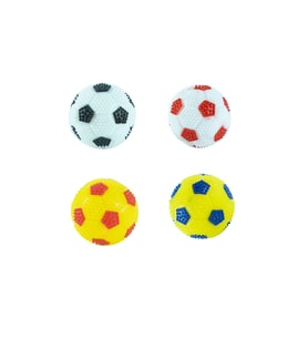 Oyuncak Top Işıklı Sesli Minik Toplar Oyun Topu Dörtlü Set 6 Cm