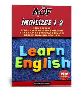 AÖF İngilizce 1-2 Yardımcı Kitap