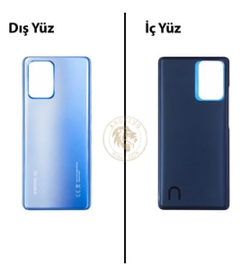 Xiaomi Mi 11T PRO Göksel Mavi Arka Pil Kapağı Batarya Kapağı Lazer Kesim Back Cover