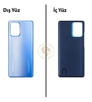 Xiaomi Mi 11T PRO Göksel Mavi Arka Pil Kapağı Batarya Kapağı Lazer Kesim Back Cover