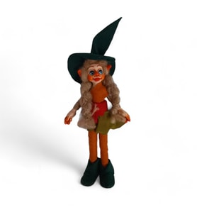 Uzun Şaçlı Kumral Elf Bebek