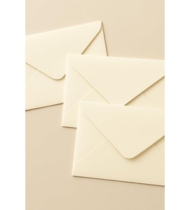 Minik zarf, 7x9 cm 25 adet (Krem)