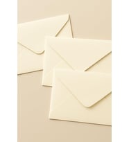Minik zarf, 7x9 cm 25 adet (Krem)