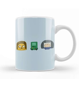 Adventure Time in Space Without Text 01 Kupa Bardak Porselen