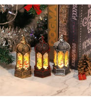 YILBAŞI FENERİ DEKOR  GÜN IŞIĞI PİLLİ LED IŞIK NOEL BABA GEYİK KARDAN ADAM YILBAŞI HEDİYELERİ