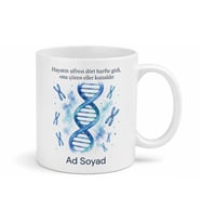 Genetik Uzmanına DNA Sarmalı Yaşam Şifresi Kromozom Haritası Kupa Hediye