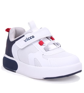 Vicco Babil 346B26Y130 Beyaz Lacivert Ortopedik Günlük Işıklı Erkek Çocuk Spor Ayakkabı