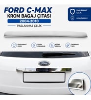 Ford C-Max Krom Bagaj Çıtası 2004-2010 Paslanmaz Çelik