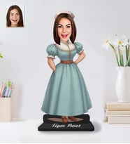 Kişiye Özel Hint Konsept Kadın Model Ahşap Biblo-46