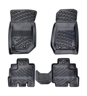 Jeep Wrangler Rubicon Jk 4 kapı 3D havuzlu paspas 2006-2017 arası Rizline (Siyah)