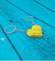 Seninle Anlam Bulurum Lego Dizayn Kalp Anahtarlık 2'li Sarı Renk