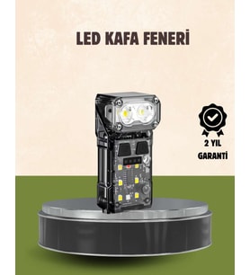 3’ü 1 Arada LED Far Şarj Edilebilir Sensörlü Manyetik 10 Saat Kullanım