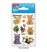 Tanex 7,5x10,5mm Safari Mini Tatoo Etiket TNX-26442