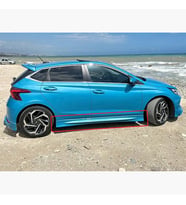 Hyundai i20 Yan Marşpiyel Seti Mat Siyah Plastik 2 Adet 2019+