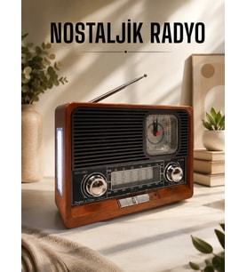 Nostaljik Radyo Usb,aux Ve Sd Kart Girişli Bluetooth Bağlantılı