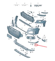 Audi Q7 2017-2018 Tampon Spoyleri Ön Sol 4M0807061D4W3 Wisco