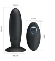 River World 12 Titreşimli Uzaktan Kumandalı G-Spot Mastürbatör A nal Plug