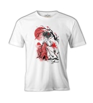Japon Geisha - Ay Beyaz Erkek Tshirt