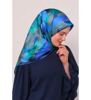 Lesscarves Pamuk İpek Eşarp Batik Desenli LS2204