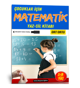 Çocuklar İçin Matematik YAZ-SİL Kitabı (Cırt Cırtlı)