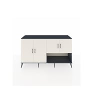 Kronos Konsol 6 Raflı 4 Kapaklı 176x59x99 Antrasit-Aytaşı/Çam