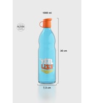 Renga Zen Let the Sea Set 1000 ml Cam Şişe 182050 Pembe-Bej (Mavi)