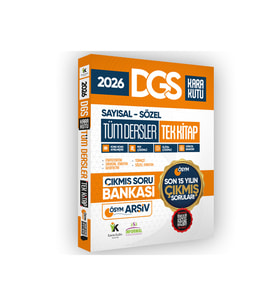 2026 FULL DGS Tüm Dersler Tek Kitap ÖSYM Çıkmış Soru Bankası Son 15 Yıl Sadece DGS PDF/Video Çözümlü
