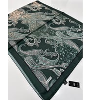 QASHKA Saten İpek Şal Etro Desen LBT0109
