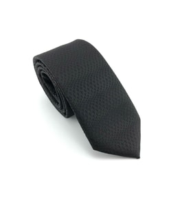 PİERRONİ Siyah Desenli Slim Kravat