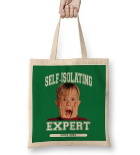 Kevin McCallister Self Isolating Expert Home Alone Bez Çanta Uzun Saplı