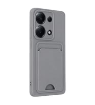 Northcity Xiaomi Redmi Note 13 Pro 4G Kılıf Kelvin Kartvizitli Silikon - Gri