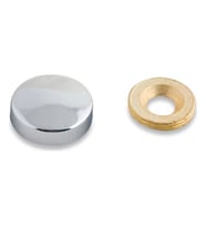 Metal Vida Gizleyici Kapak Parlak Krom 15mm (Gümüş)